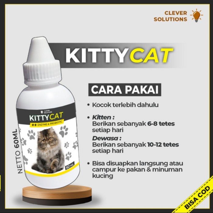 KITTY CAT - Suplemen Vitamin Penumbuh Bulu Kucing 60 ML
