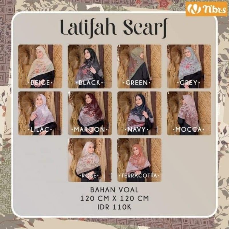 JILBAB SEGI EMPAT LATIFAH BY NIBRAS