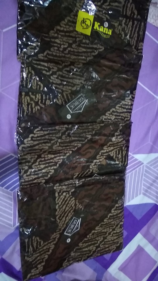 M-l-xl-xxl Batik Tunik Wanita Asj Sa Hrb026 Kenongo Pekalongan Sogan Tulis