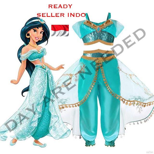 Kostum princess jasmine anak