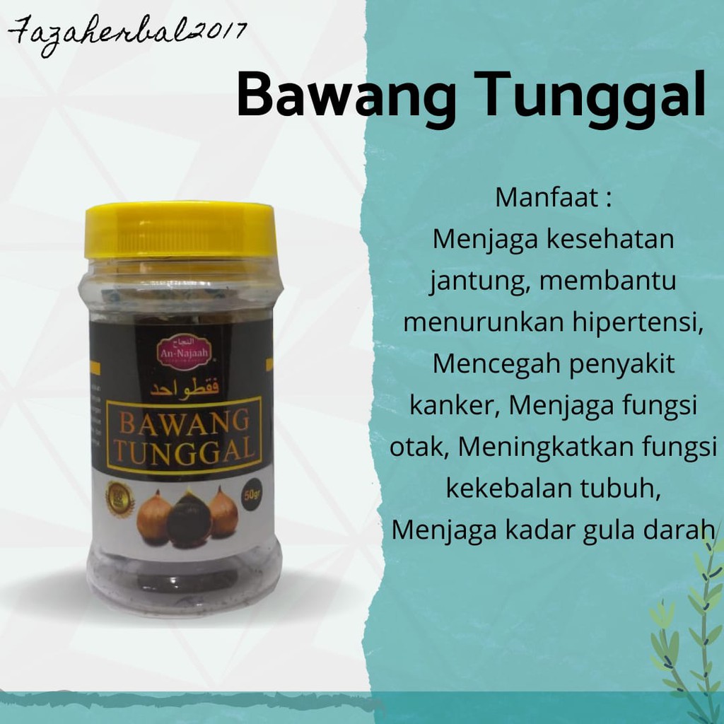 Bawang Tunggal 50gr Herbal Kolesterol Jantung Darah Tinggi