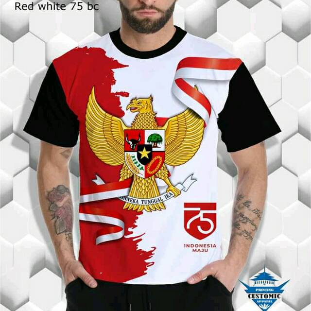 Kaos Couple - Kaos Garuda Merah Putih