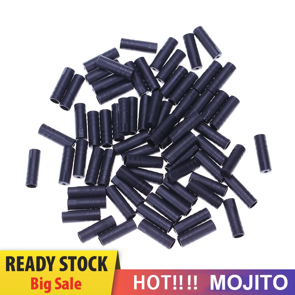 MOJITO 100pcs Bicycle Brake Wire End Core Cap Cable Aluminum Cover Gear Bikes Part