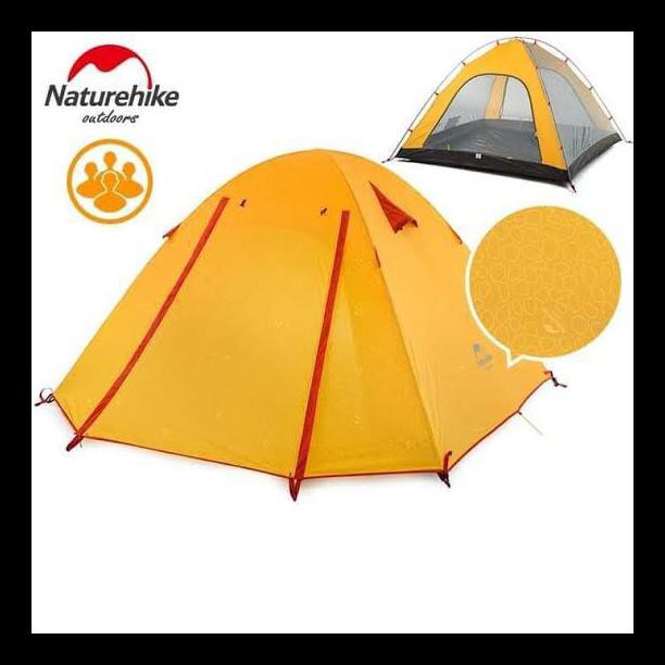 READY TENDA NATUREHIKE NH18Z044-P PROFESSIONAL KAPASITAS 4 ORANG  (ANTI UV EMBOSSED)