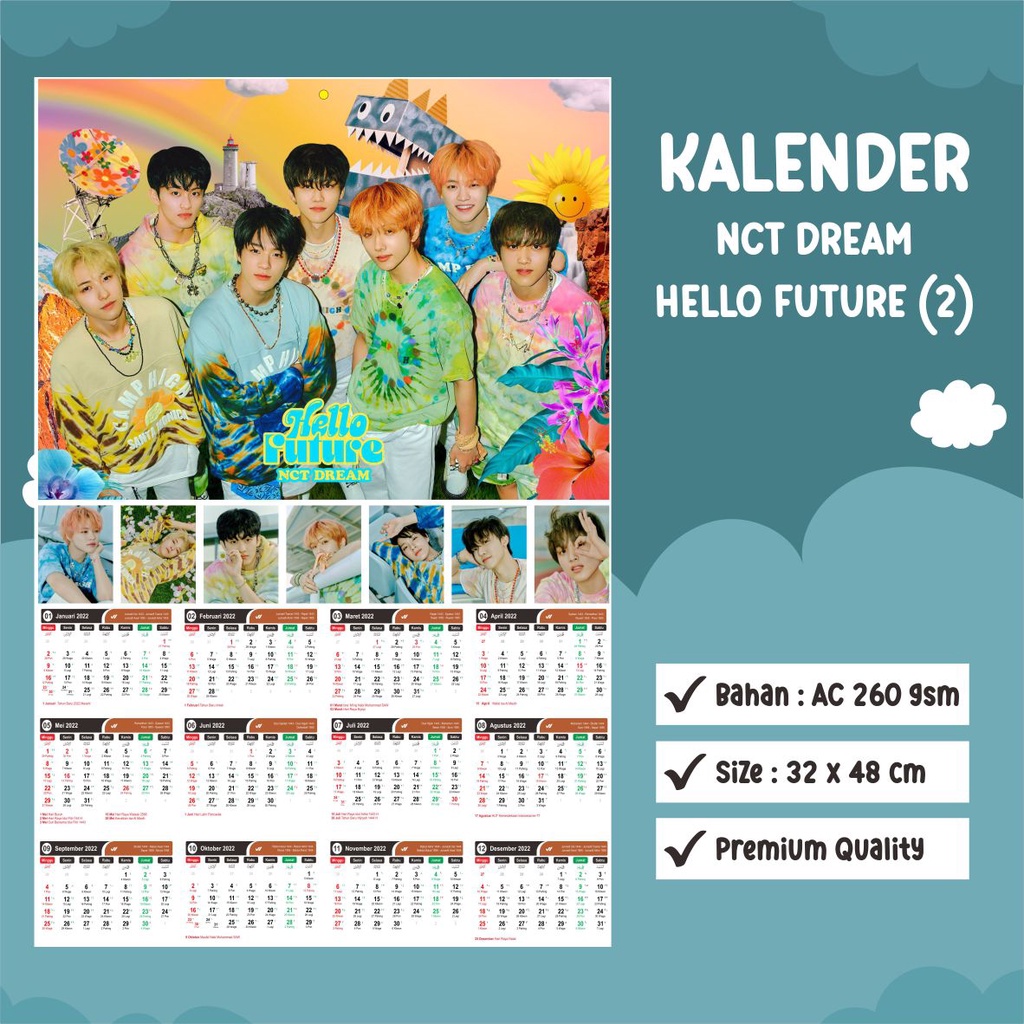 

KALENDER 2023 NCT DREAM HELLO FUTURE (VER 1-5) - SOUVENIR KPOP UNOFFICIAL