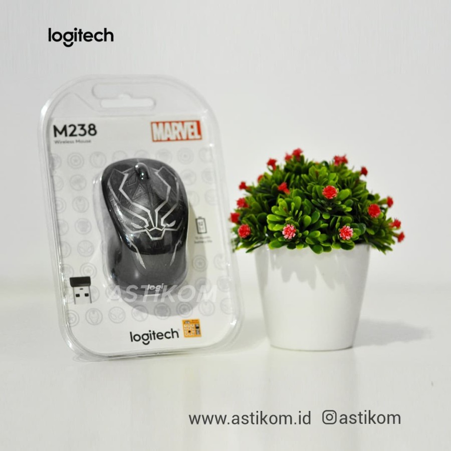 Mouse Logitech M238 Marvel Collection Wireless | By Astikom