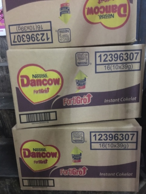 Dancow Coklat 16 ( 10 x 38g ) / Susu Dancow Instant Coklat Sachet Kemasan DUS / Dancow Cokelat Dus