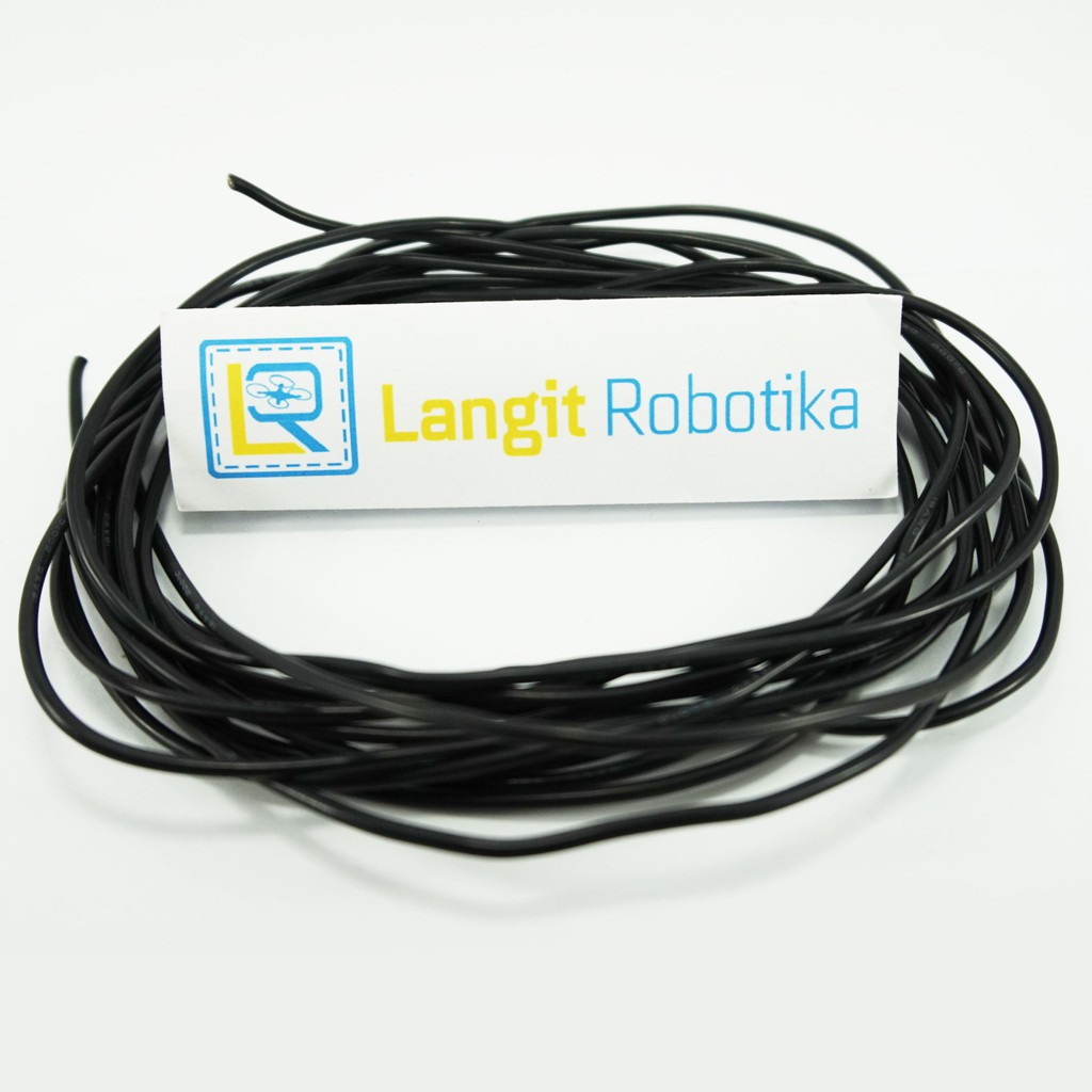 AWG 18 Kabel Silicone AWG18 Cable Silikon Wire Black Hitam RC Plane