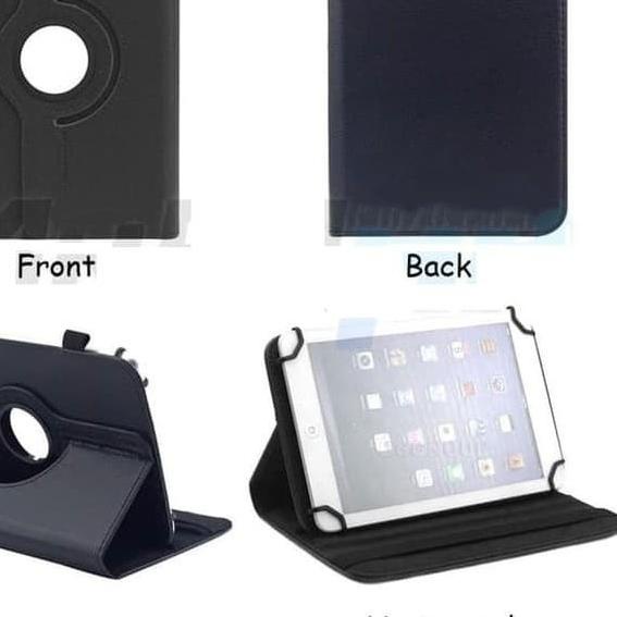 ✲ Advan Tab Sketsa 10 Inch Flip Leather Case Rotary Casing Cover Kulit ◌