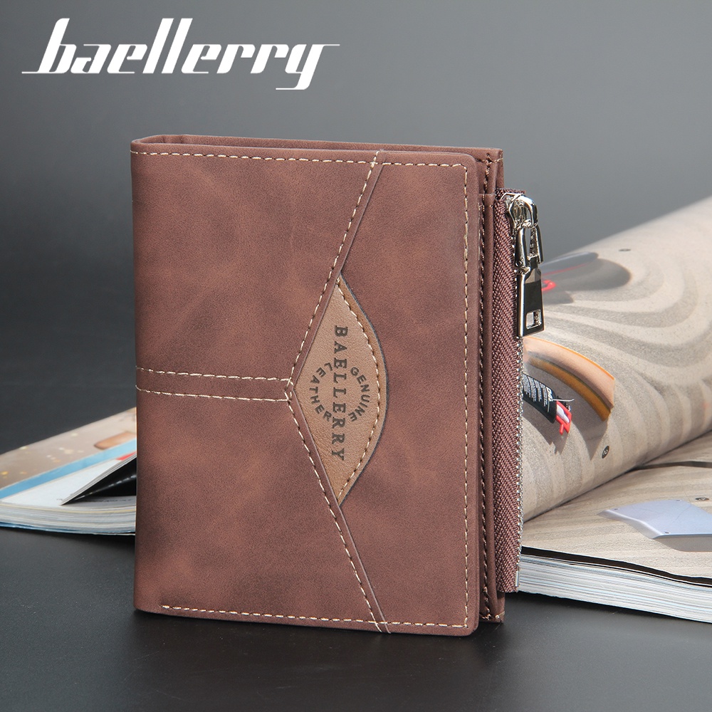 BAELLERRY DR071 Dompet Pria Bahan Kulit PU Leather Premium WATCHKITE WKOS