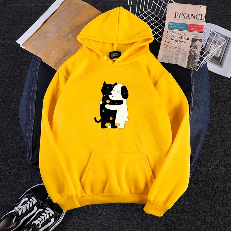 Lilipop.id Sweater Wanita Cat Dog Hoodie Jumper