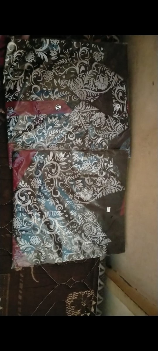 Maura/couple Kombinasi/sania Ruffle Batik Couple Pesta S.m.l.xl.xxl