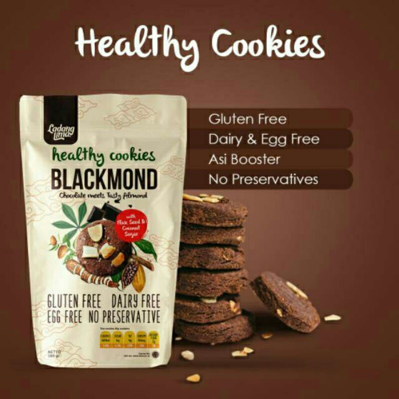 LADANG LIMA Healthy Cookies Blackmond 180 g Halal