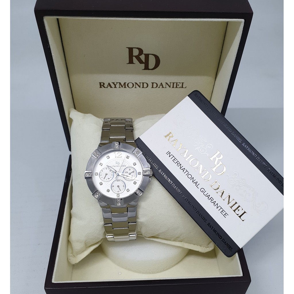 Raymond Daniel 224 Silver White Jam Tangan Wanita Original
