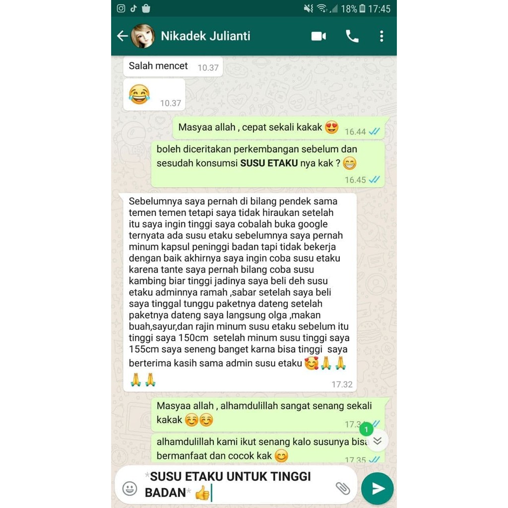 Goat Milk Walatra Etaku Obat Peninggi Badan Dewasa Remaja Susu Kambing Etawa Bubuk Asli Isi 10 Sachet Sudah BPOM Dan Halal MUI