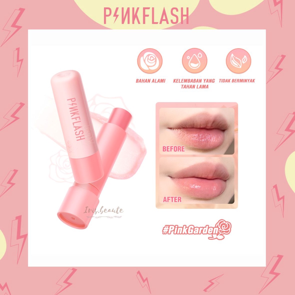 PINKFLASH Lasting Moist Lip Balm / Pelembab Bibir / Fresh Cream Lip Balm