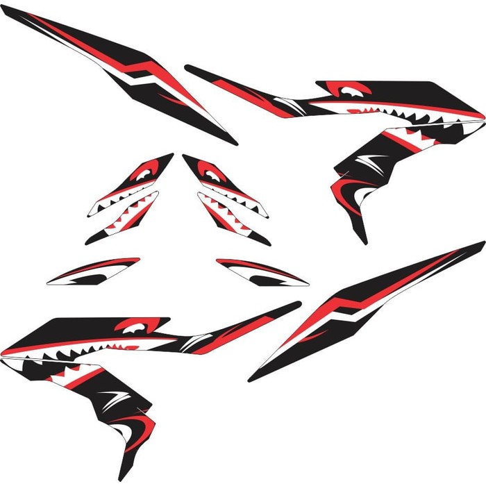Sticker SONIC 150R Striping Cyber Shark