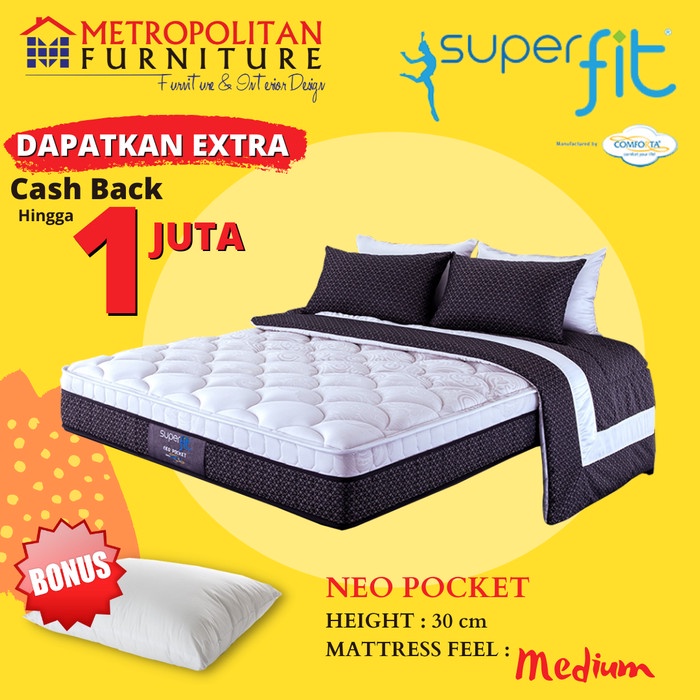 Kasur Springbed Comforta SuperFit Neo Pocket Hanya Kasur