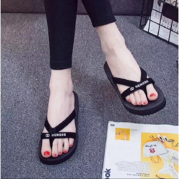 sandal wedges chamel sandal wedges spon wanita sandal cewek murah