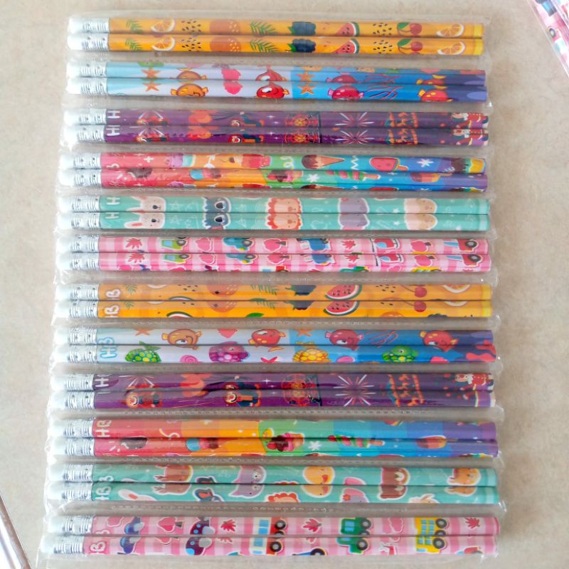 

(DAPAT 24PC)/Pensil stip Renteng/ Pensil HB