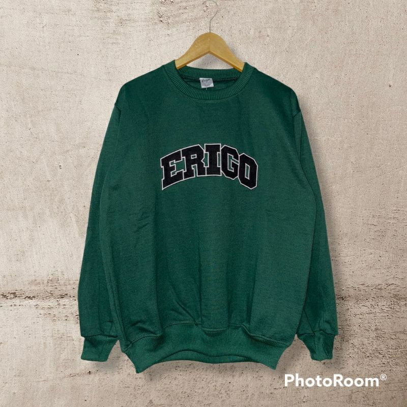 SWEATER CREWNECK OBLONG BORDIR/CREWNECK OBLONG BORDIR/SWEATER OBLONG BORDIR/PRIA/WANITA