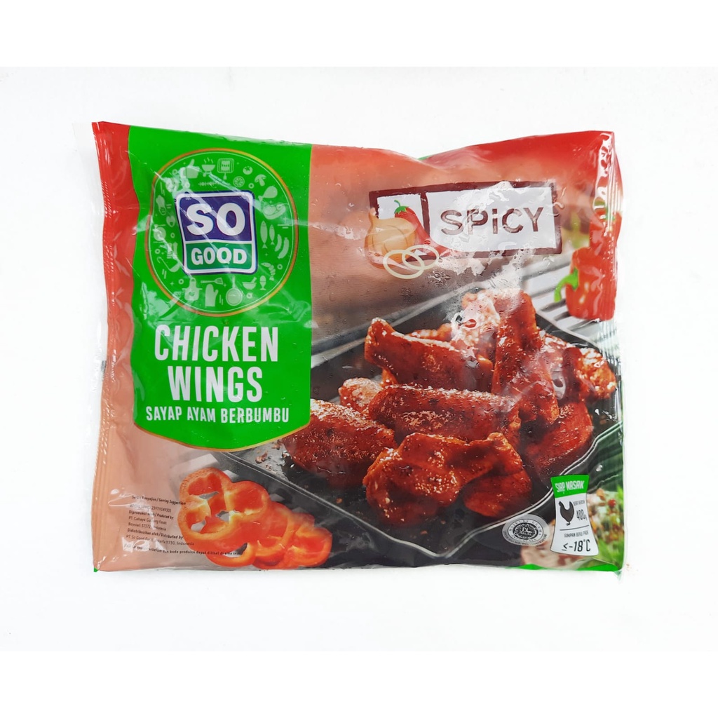 

So Good Spicy CHICKEN WINGS 400 gr Sayap Ayam Berbumbu
