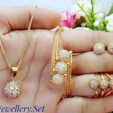 Xuping Set Perhiasan Pentol (Tanpa Gelang Tangan) 123m