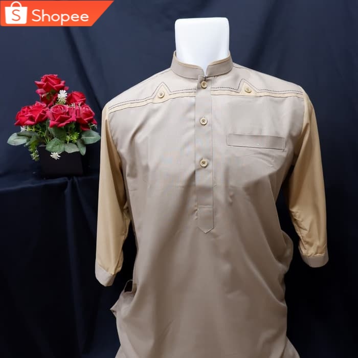 Baju Koko Kurta Pakistan Pria Lengan Setengah Promo Sangat Laku Shopee Indonesia