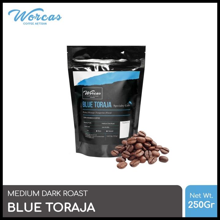 

Worcas Arabica Coffee Blue Toraja 250 Gram | Medium Dark Roast