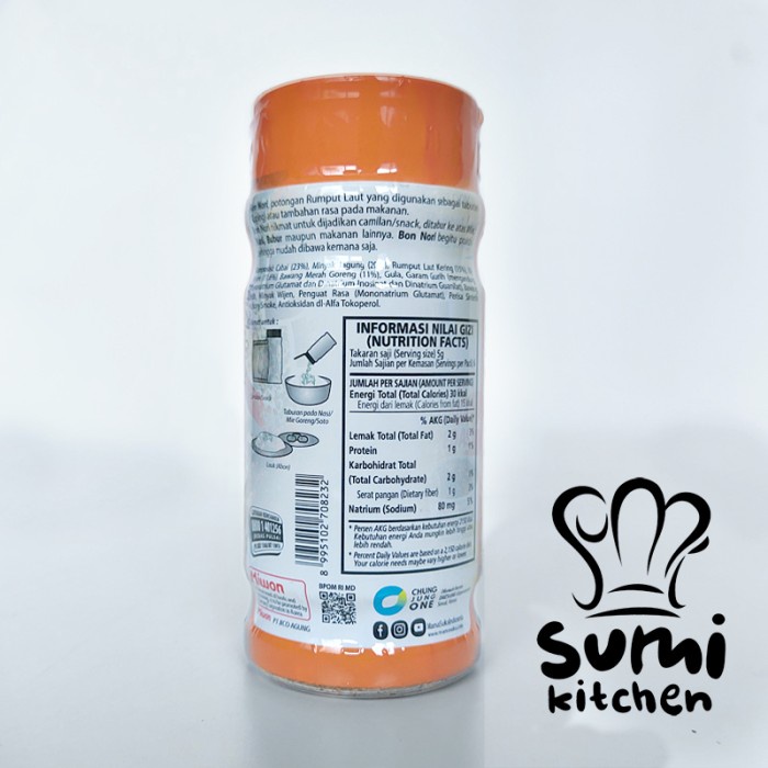 

ABON- BON NORI MAMASUKA RASA PEDAS 30GR -MAKANAN-KERING.