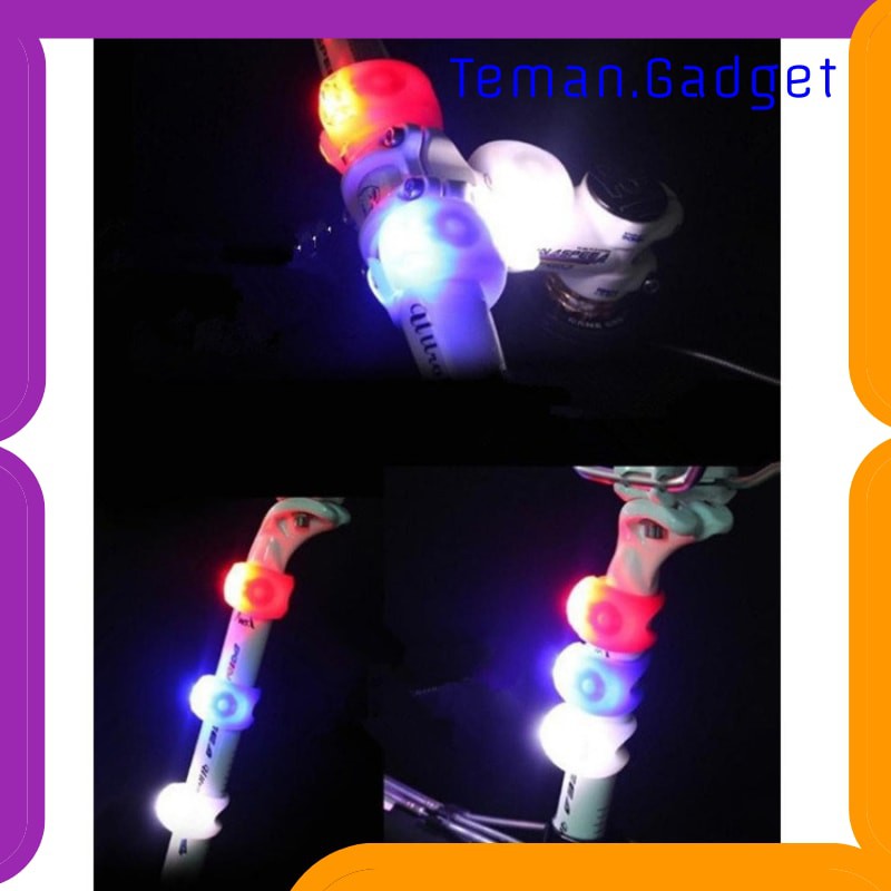 TG-IB349 ZACRO LAMPU SEPEDA LED SLICON WATERPROOF 1 PCS - HJ008-2