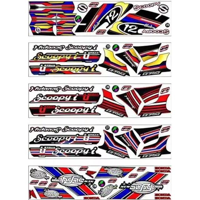Sticker / striping honda new scoopy thailok thailand 2017-2019