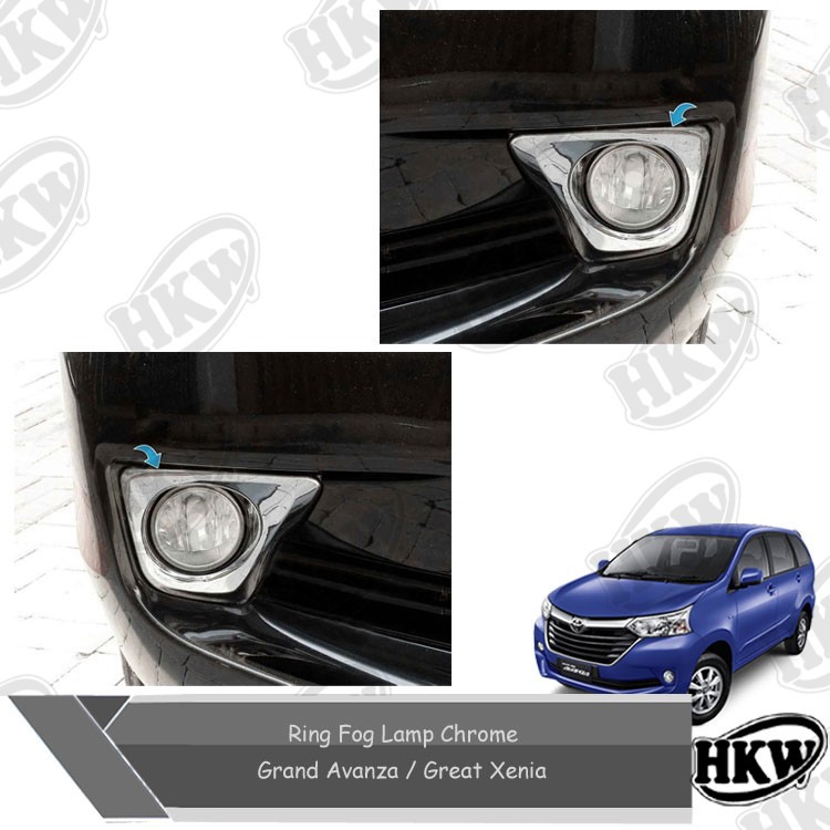 Ring Fog Lamp Garnish Fog Lamp Chrome Mobil Grand Avanza