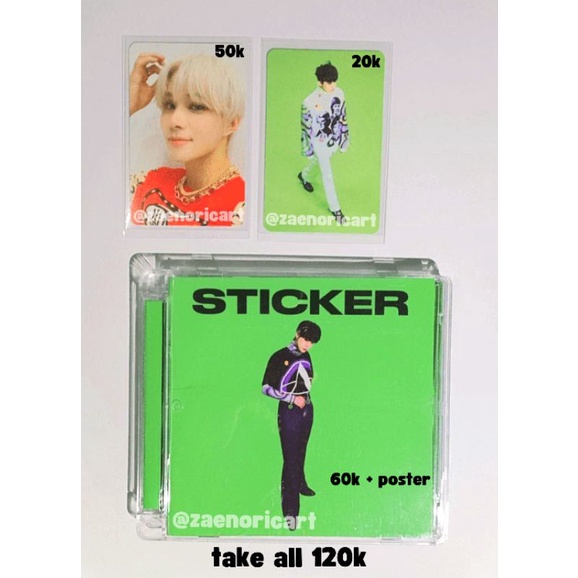 NCT 127 STICKER JEWEL DOYOUNG UNSEALED  JUNGWOO AR SELCA MARK AR CLIPCARD