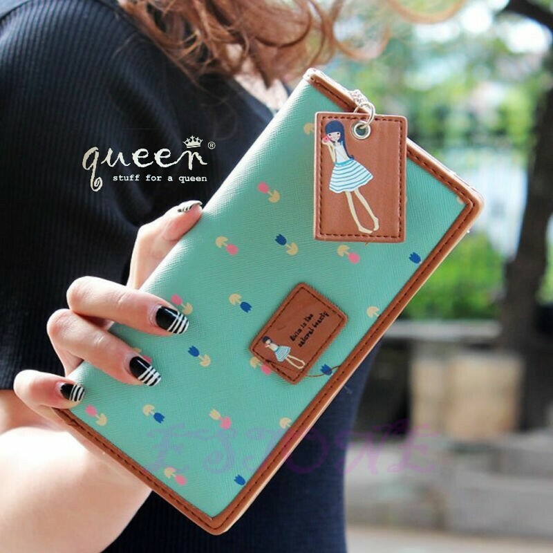 Dompet Wanita / Dompet Panjang / Dompet Lucu motif tulip