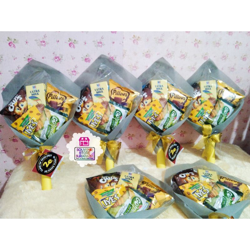 Bucket Snack Mini / Bouquet Snack / Paket Ultah / Snack Ultah Anak / Bucket snack mini / Bingkisan Ultah anak / Goodiebag Snack Lucu / Snack kekinian / Hampers Snack