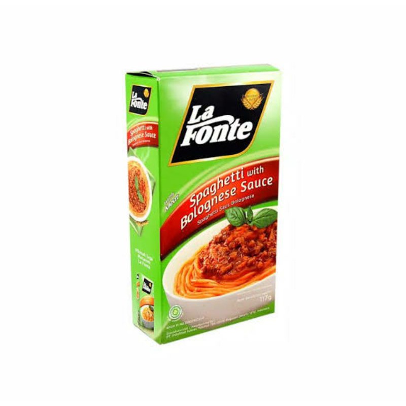 La Fonte Pronto Spaghetty Bolognese Saus,mushroom saus  117 gr