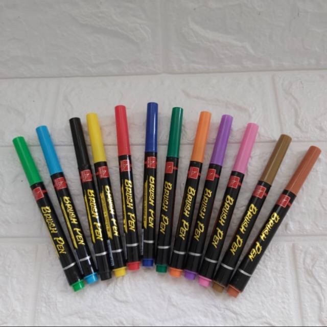 

Brushpen snowman satuan
