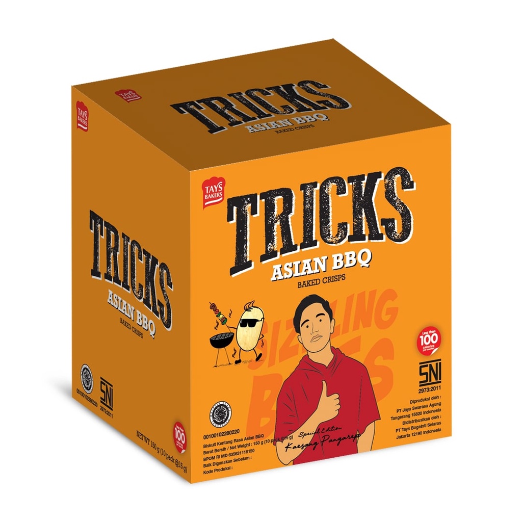 Tricks Biskuit Kentang Potato Baked Chips - Netto 10 pc x 12gr