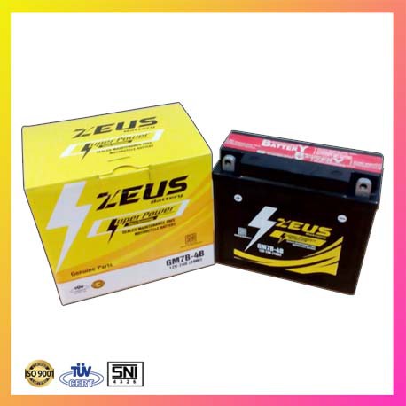 Aki Motor Honda Tiger 2000, Megapro, Tiger Revo GM7B-4B Zeus MF