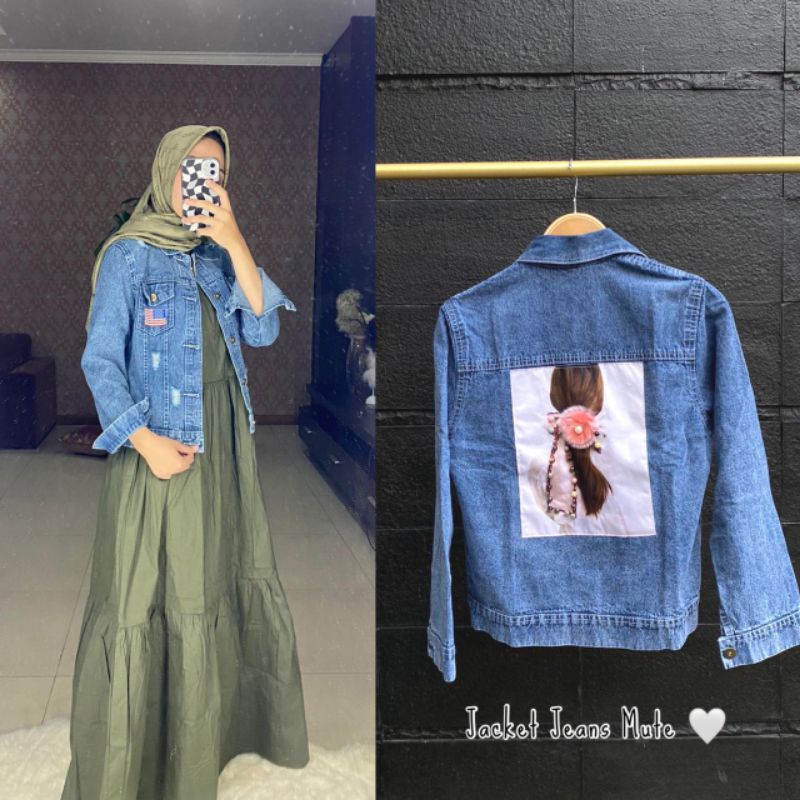 Jaket Jeans Mute/Snoopy premium By Sabhira-Co