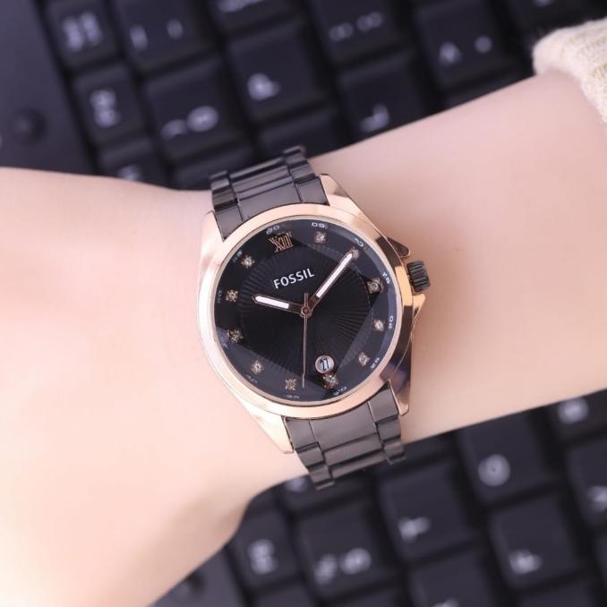 Jam Tangan Wanita Analog Fosil 8312 Rantai / Fashion Wanita