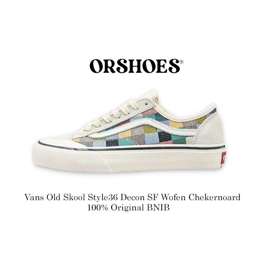 Vans Old Skool Style 36 Decon SF Woven Checkerboard Multy Authentic Original BNIBWT