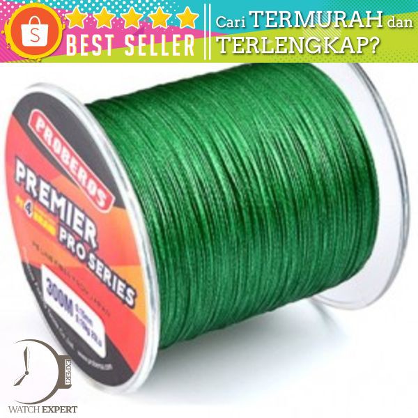 Senar Benang Pancing Premier Pro Series Braided Thick 0.14mm - Proberos Hijau