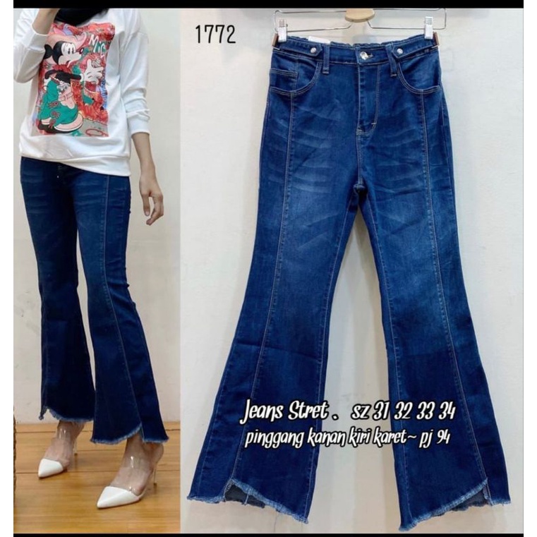 CUTBRAY BKK VERADA CAKAR PREMIUM JEANS/CUTBRAY SOBEK CEWEK/WANITA BAHAN SUPER STRETCH DENIM SIZE 27-34