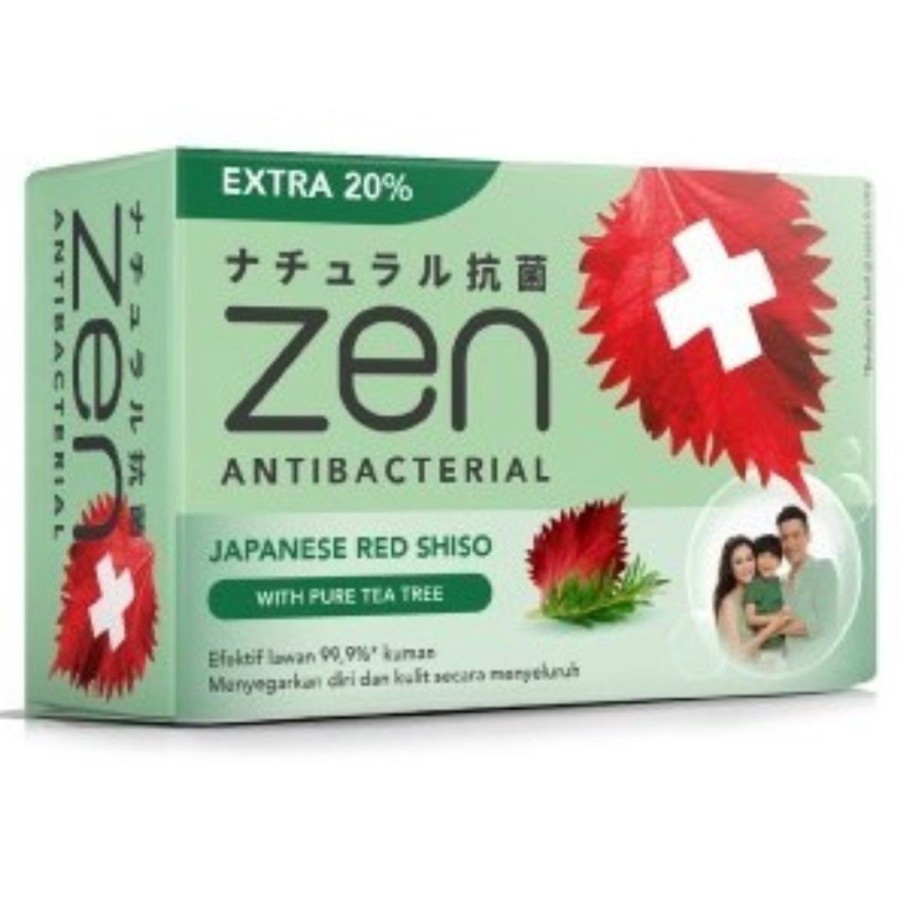 Jual Zen Sabun Batang Pack 4 Shiso Dan Tea Tree 70gr Isi 4 Pcs