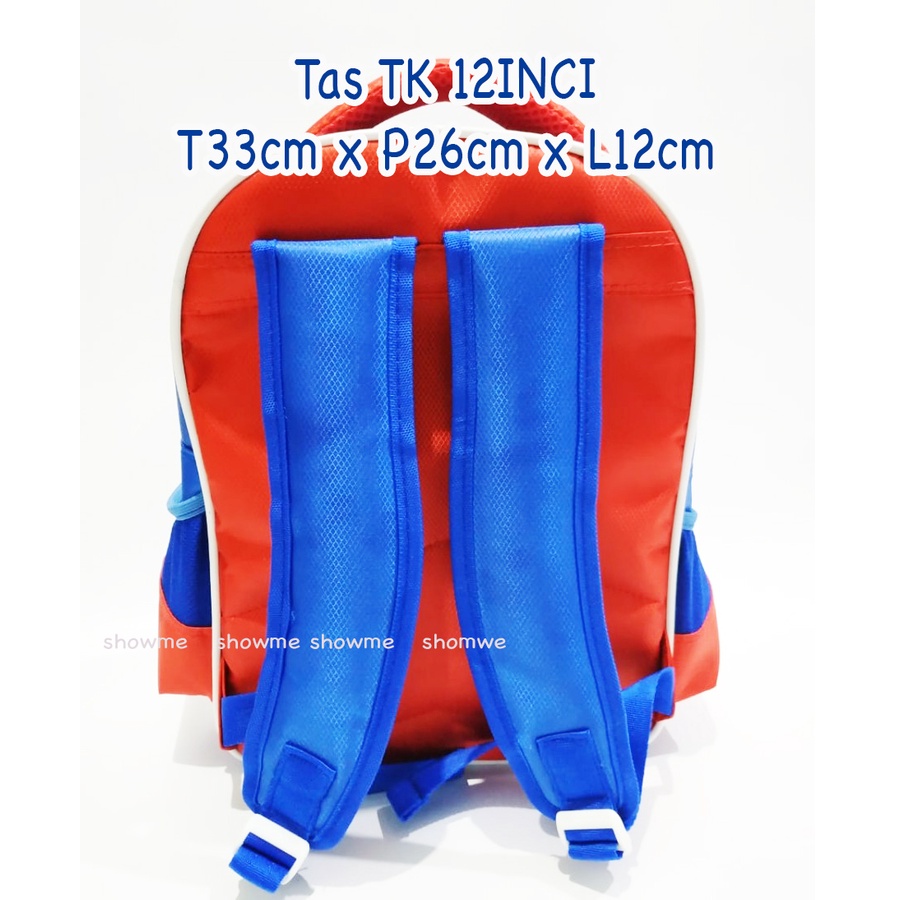 Showme Tas Ransel Anak Sekolah TK 12,5inci Karakter Spiderman