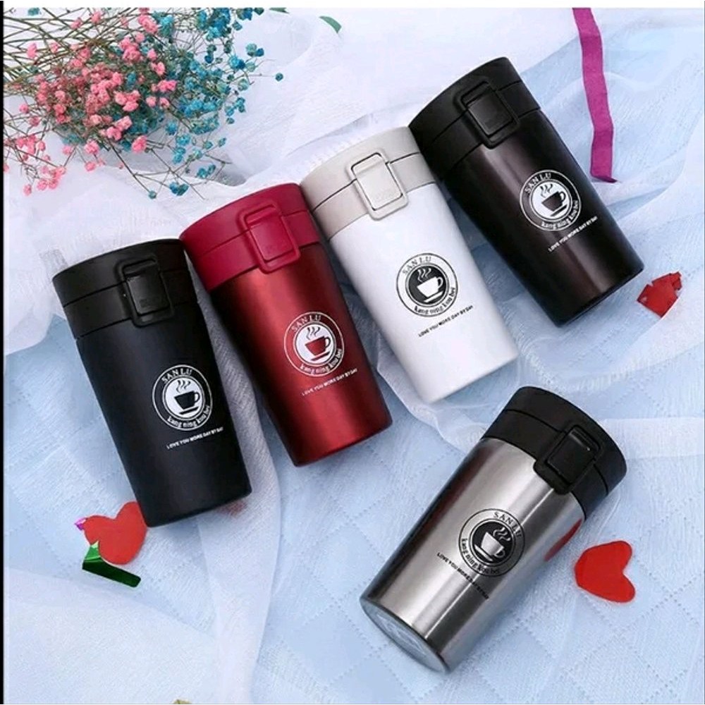 Thermos Stainless Steel Vacuum Cup Travel Cafe Style - Termos Stainless Mug Cafe Style