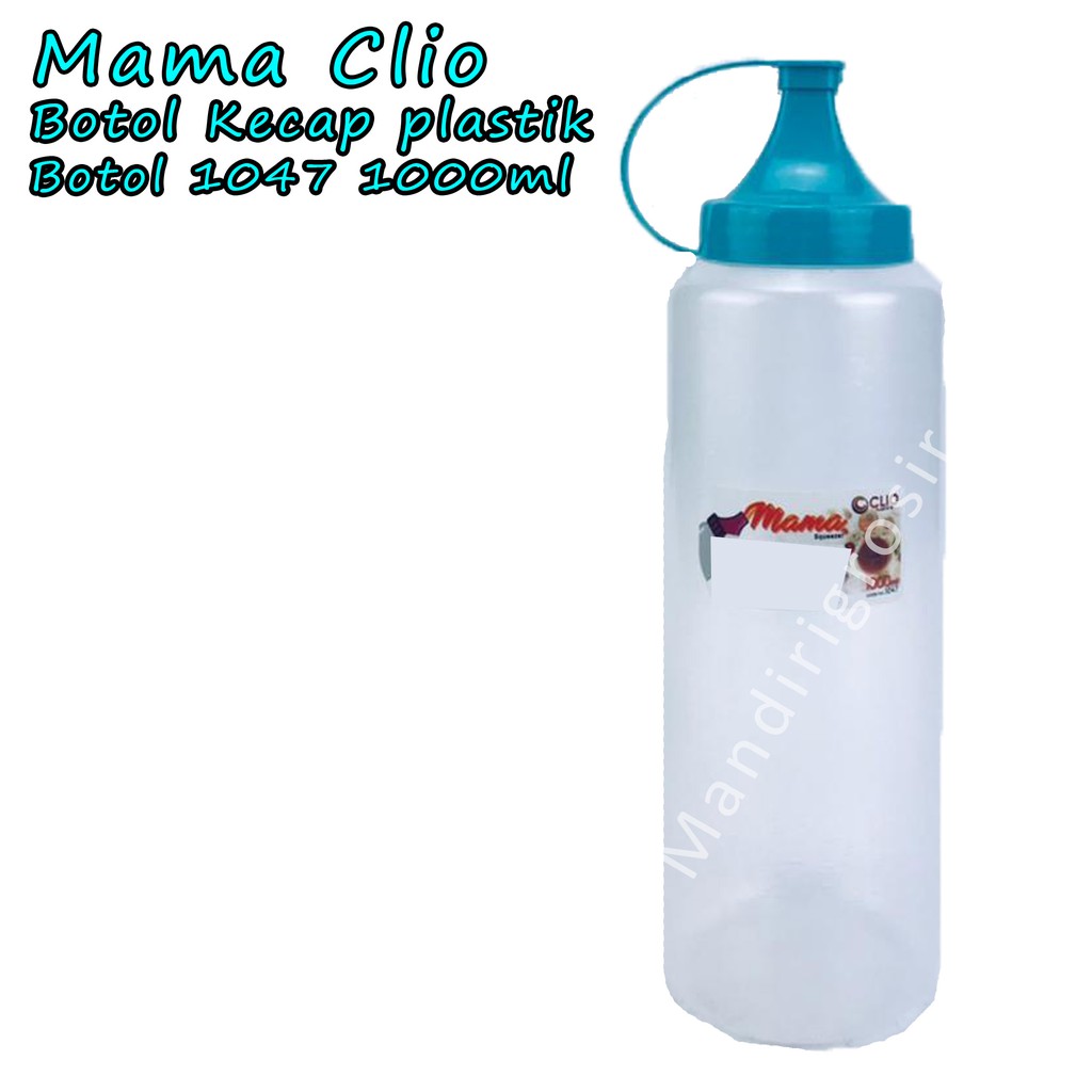 Botol Kecap plastik *Mama Clio * Biru 1047 * 1000ml