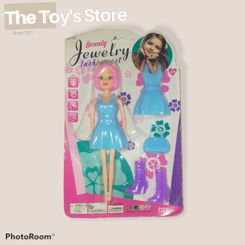 Mainan Boneka Barbie Beauty / Boneka Barbie Set / Beauty Jawelry
